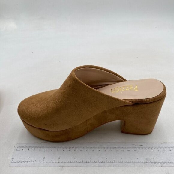 Women's Tan Suede Platform Sandals - Picture 2 of 8